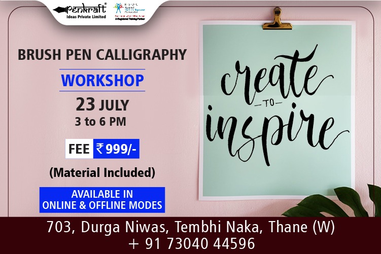 Penkraft Brush Pen Calligraphy Workshop!